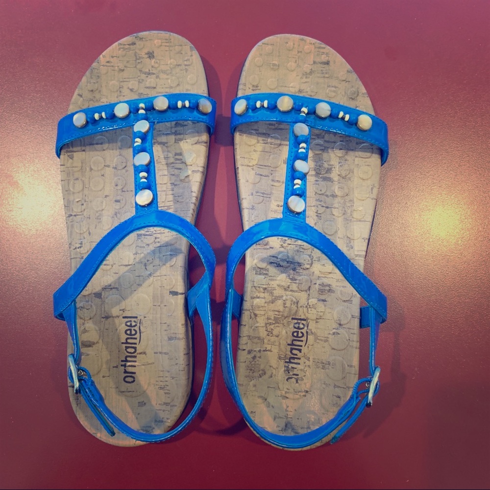 Orthaheel Blue Bali Sandal US 8